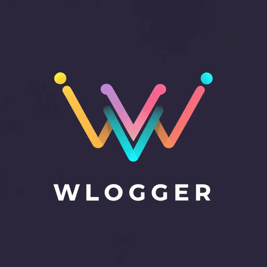 a logo design,with the text "wlogger", main symbol:w,Moderate,be used in Technology industry,clear background