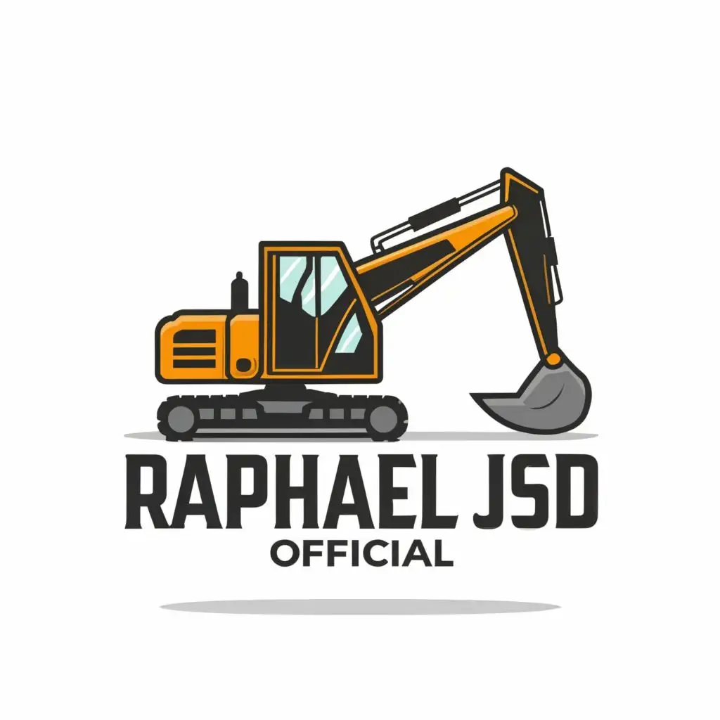 logo, AN EXCAVATOR, with the text "RAPHAEL JSD OFFICIAL", typography, be used in Home Family industry