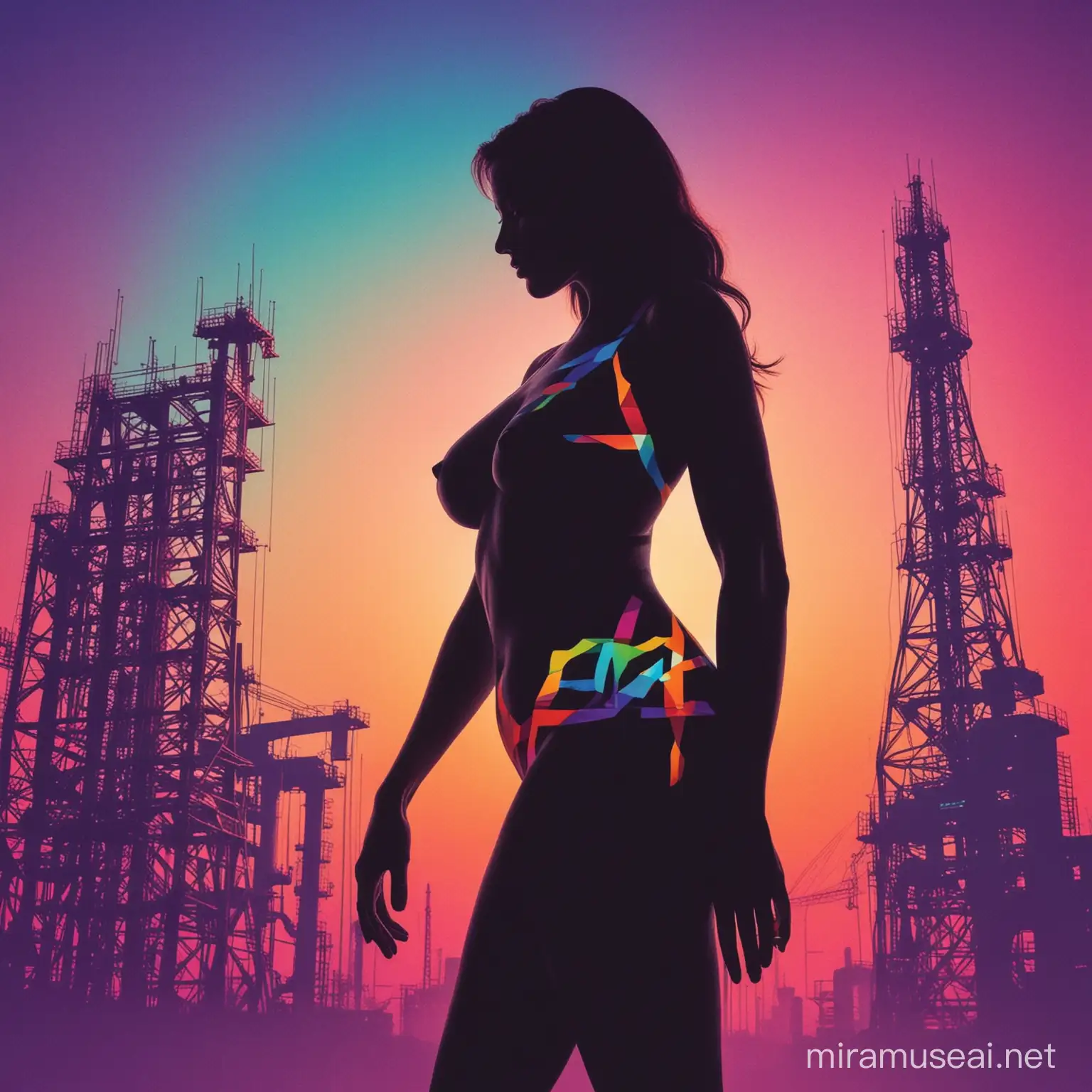 We really like the woman's body silhouette and the critical infrastructure in the colorful background. We would prefer it to be more traditional looking looking logo with tag line ATOSSA GROUP