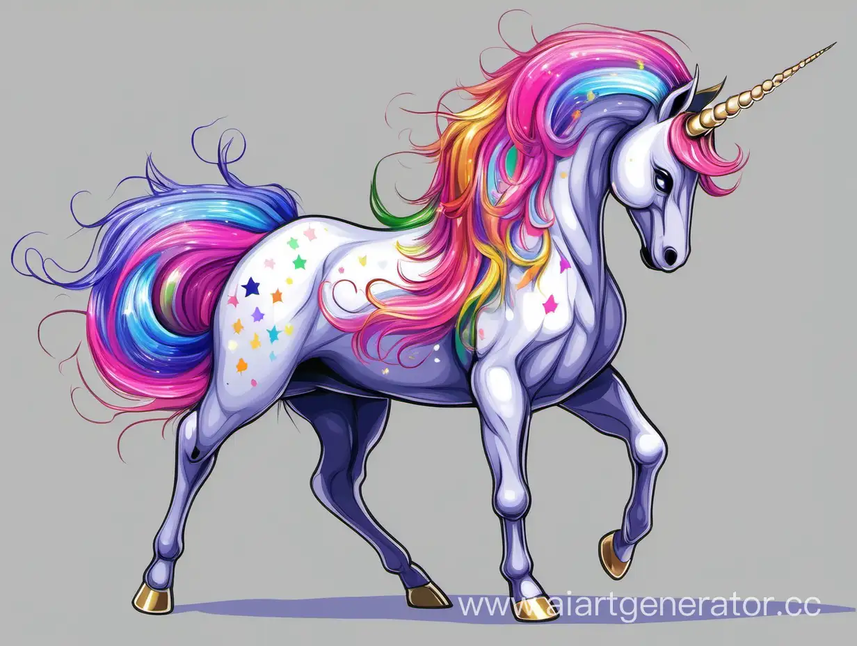 Vibrant-Rainbow-Unicorn-in-Enchanting-Meadow