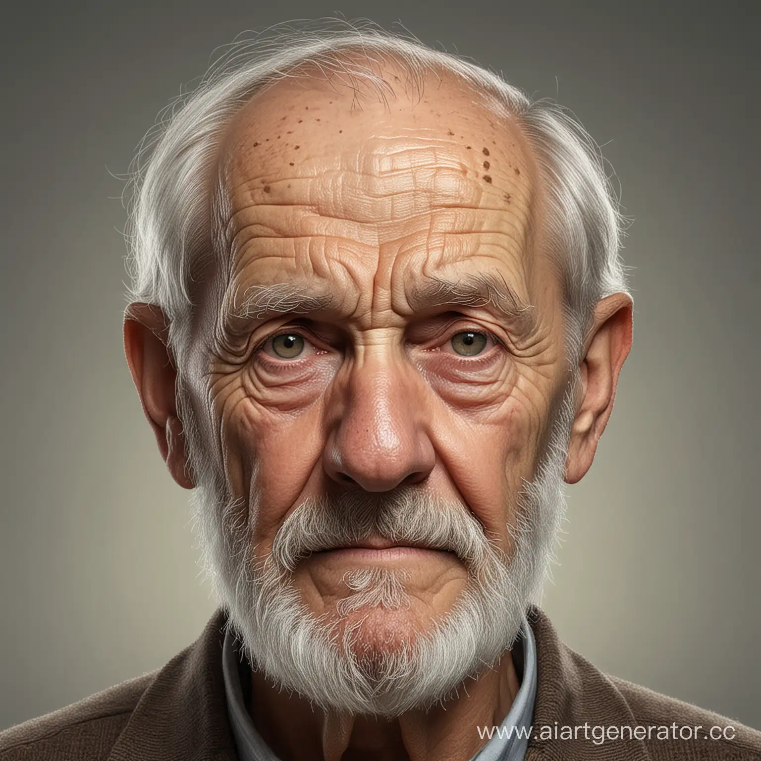 Portrait-of-a-Wise-Elderly-Man-with-a-Grizzled-Beard-and-Kind-Eyes