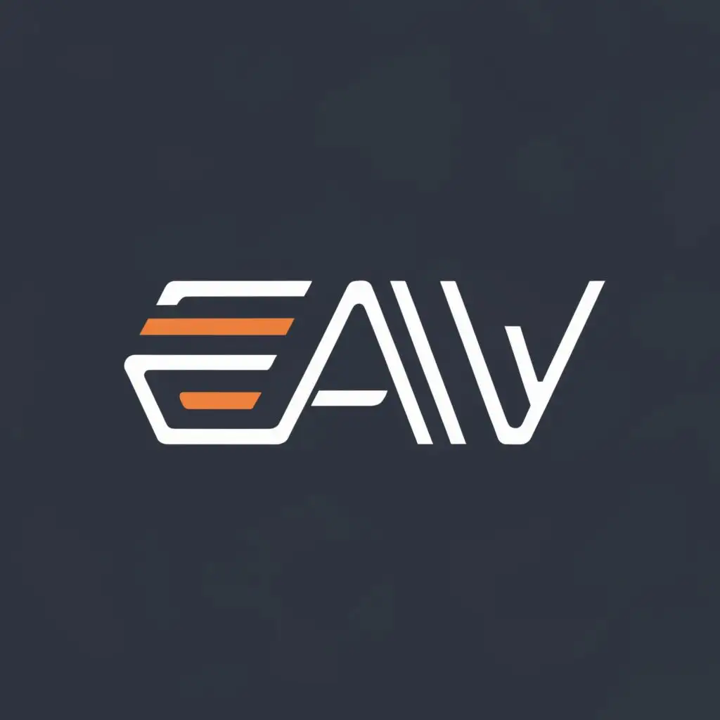 logo, logo symbol text EAW, with the text "eaw", typography, be used in Automotive industry