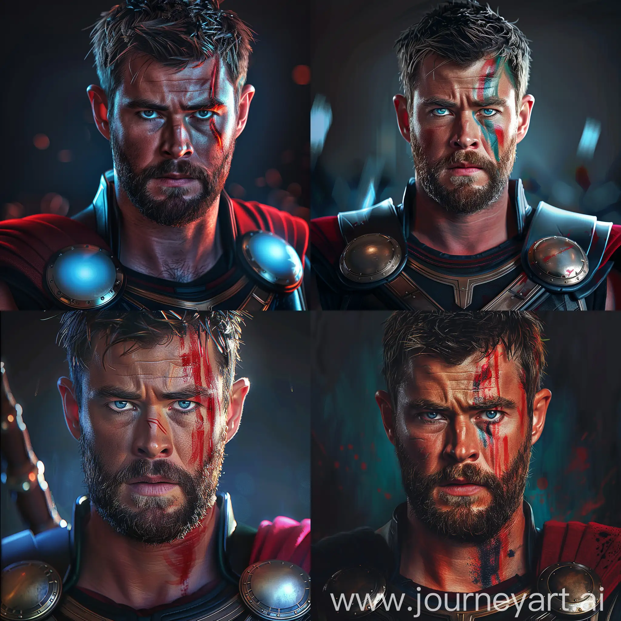 Marvel-Thor-HyperRealistic-Anime-Portrait-in-4K