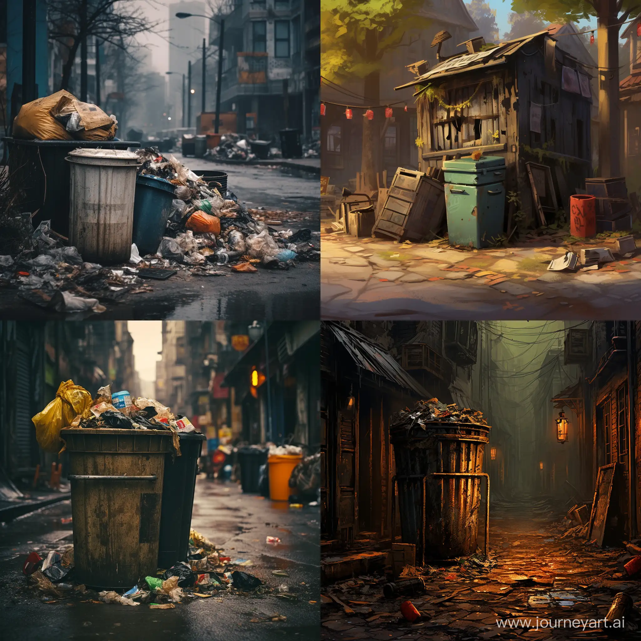 Urban-Neglect-Abandoned-Trash-Can-in-the-Heart-of-the-City