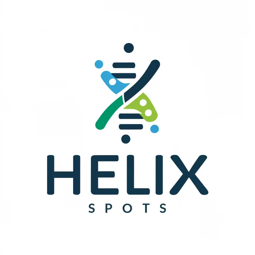 a logo design,with the text "Helix sports", main symbol:sustainability,Moderate,be used in Sports Fitness industry,clear background
