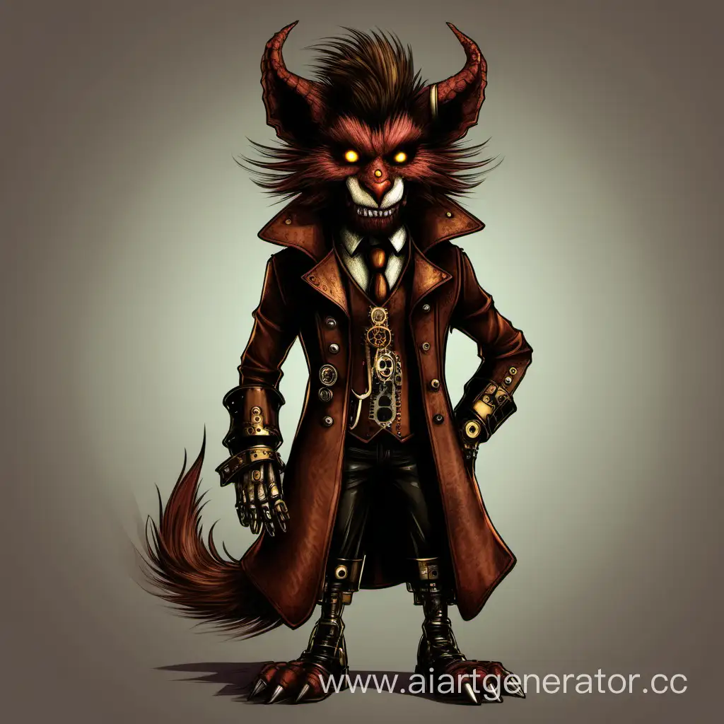 Charming-Steampunk-Demon-with-Brown-Fur