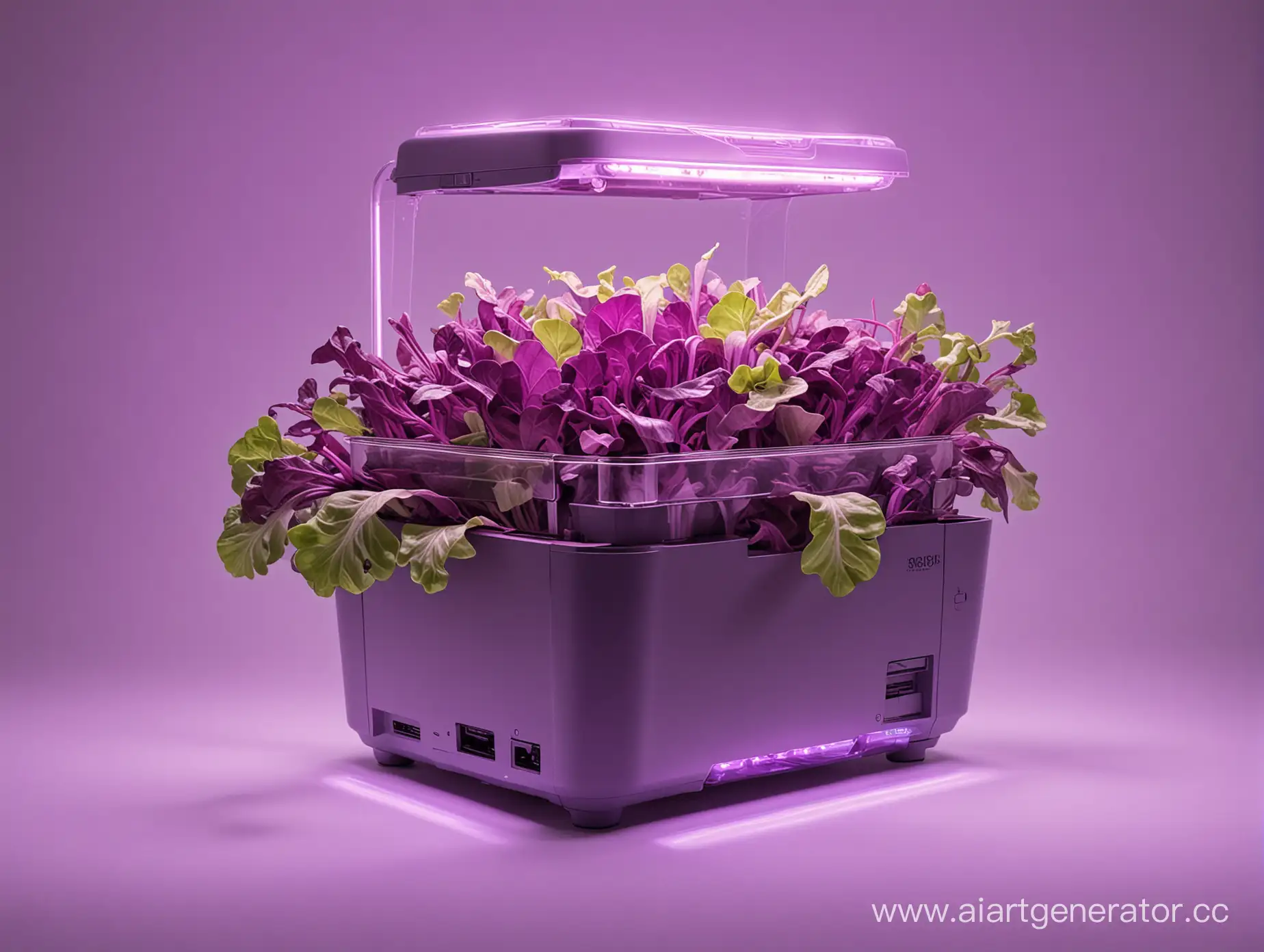 салатовый фиолетовый неоновый принтер