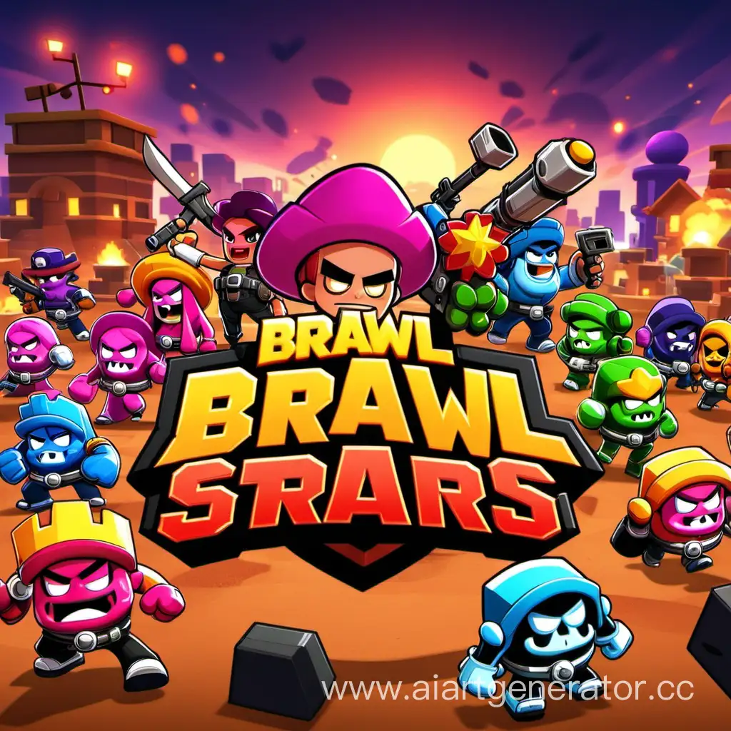 Colorful-Characters-Battling-in-ActionPacked-Scenes-Brawl-Stars-Inspired-Art