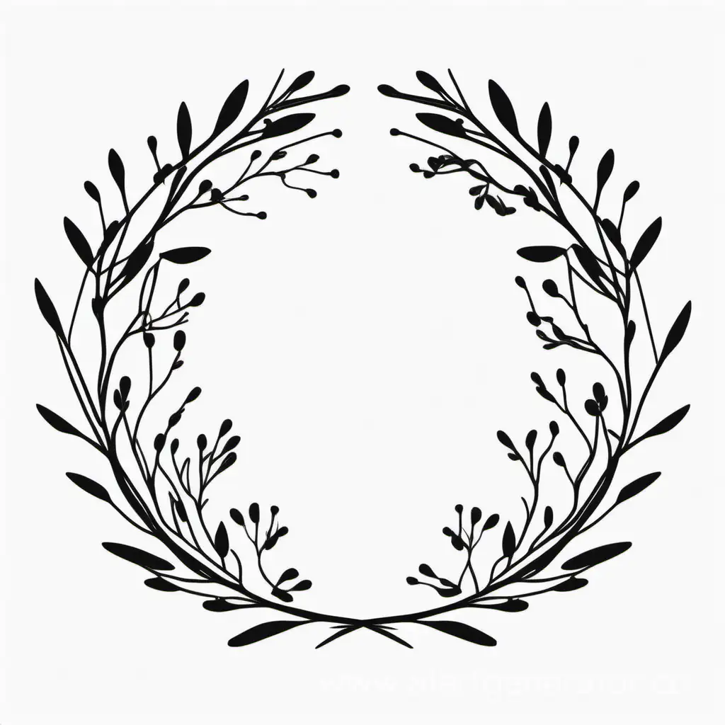 Minimalist-Round-Emblem-with-Branches-and-Flowers