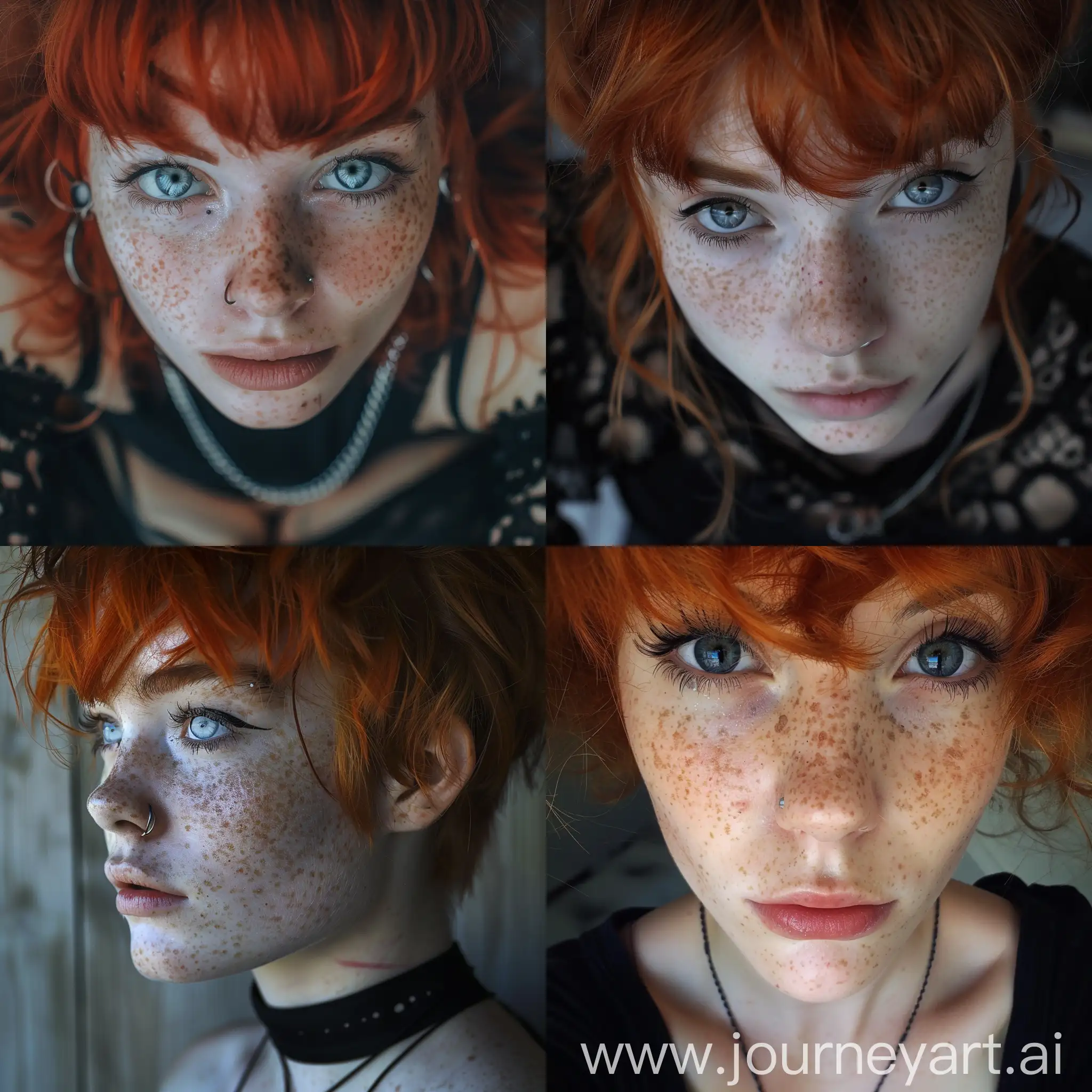 Gothic-Pixie-Teen-with-Red-Hair-and-Freckles-Portrait