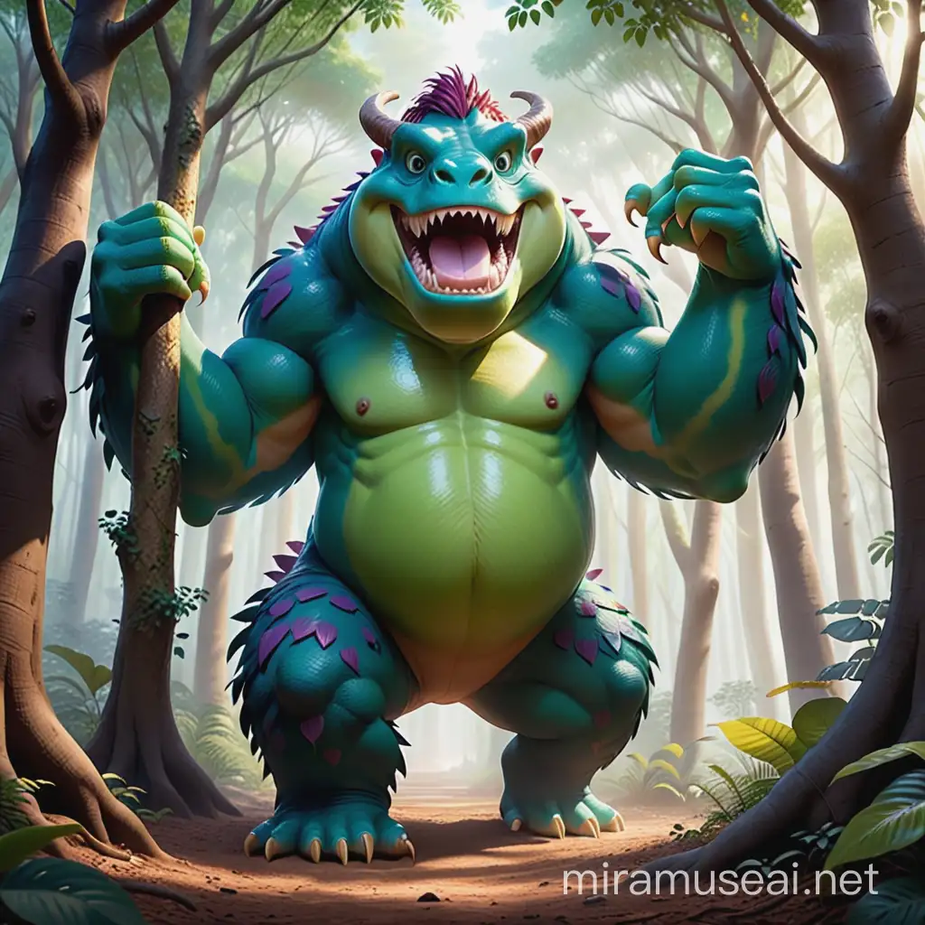 MOnster:
Galapendrocas are arboreal creatures of imposing size, with trunks reaching impressive heights and branches that spread widely.
Radiant Bark: Their bark has a subtle glow that radiates the arcane energy flowing within them, making them appear enveloped in a magical light.
Enchanted Leaves: The leaves of Galapendrocas are truly magical; they change color according to the season or their emotional state, adding a spectacle of beauty and magic to their presence in the forest.
