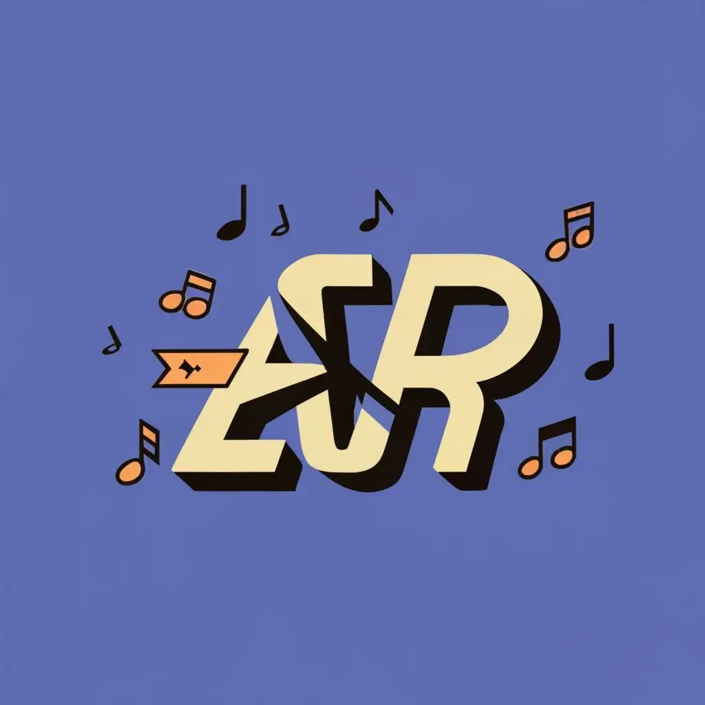 logo, music, with the text "ar production", typography