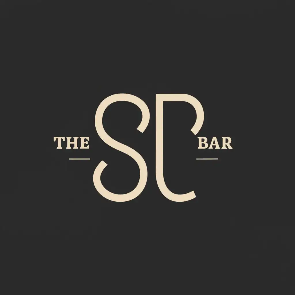a logo design,with the text "The Bar SC", main symbol:SC,Minimalistic,be used in Retail industry,clear background