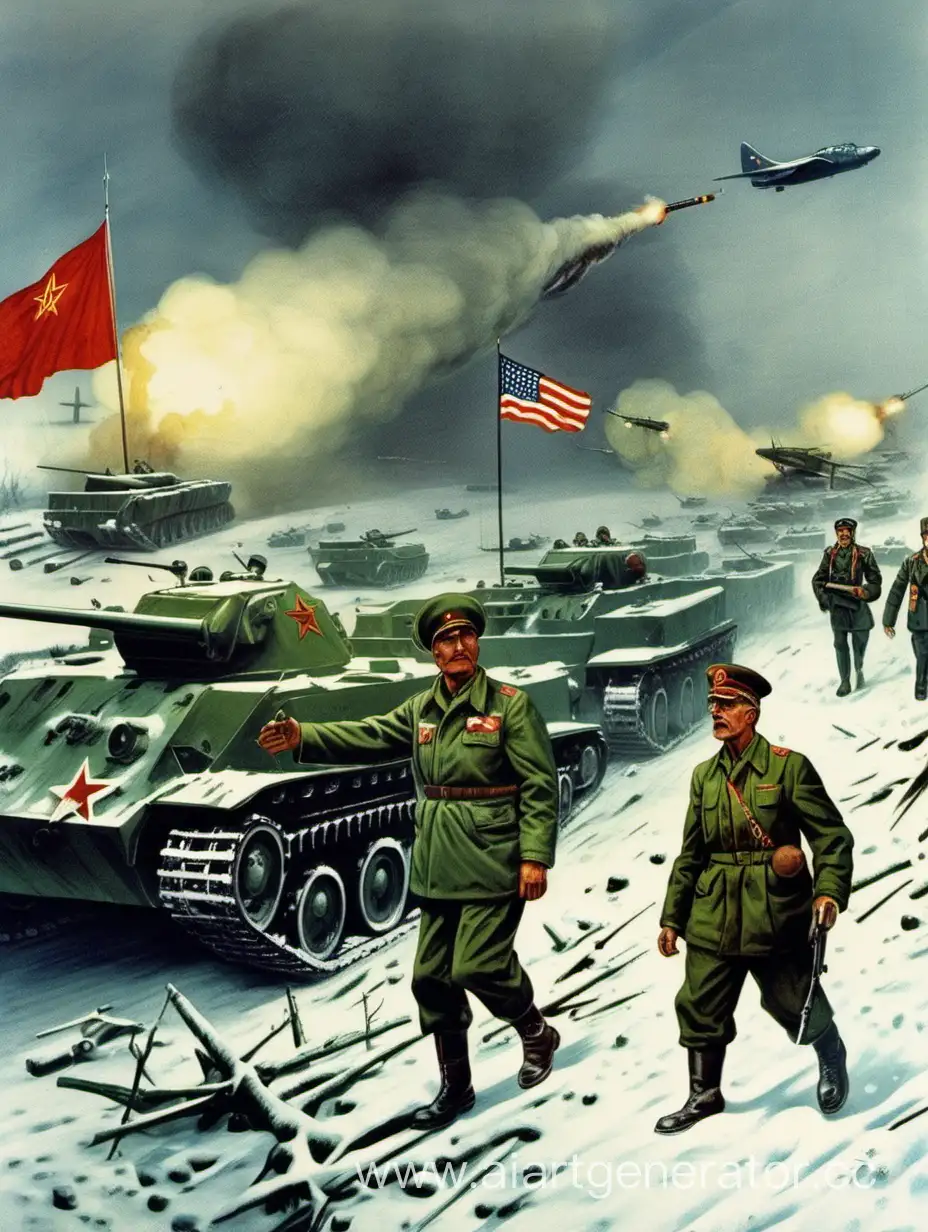 Soviet-American War on the Cold War