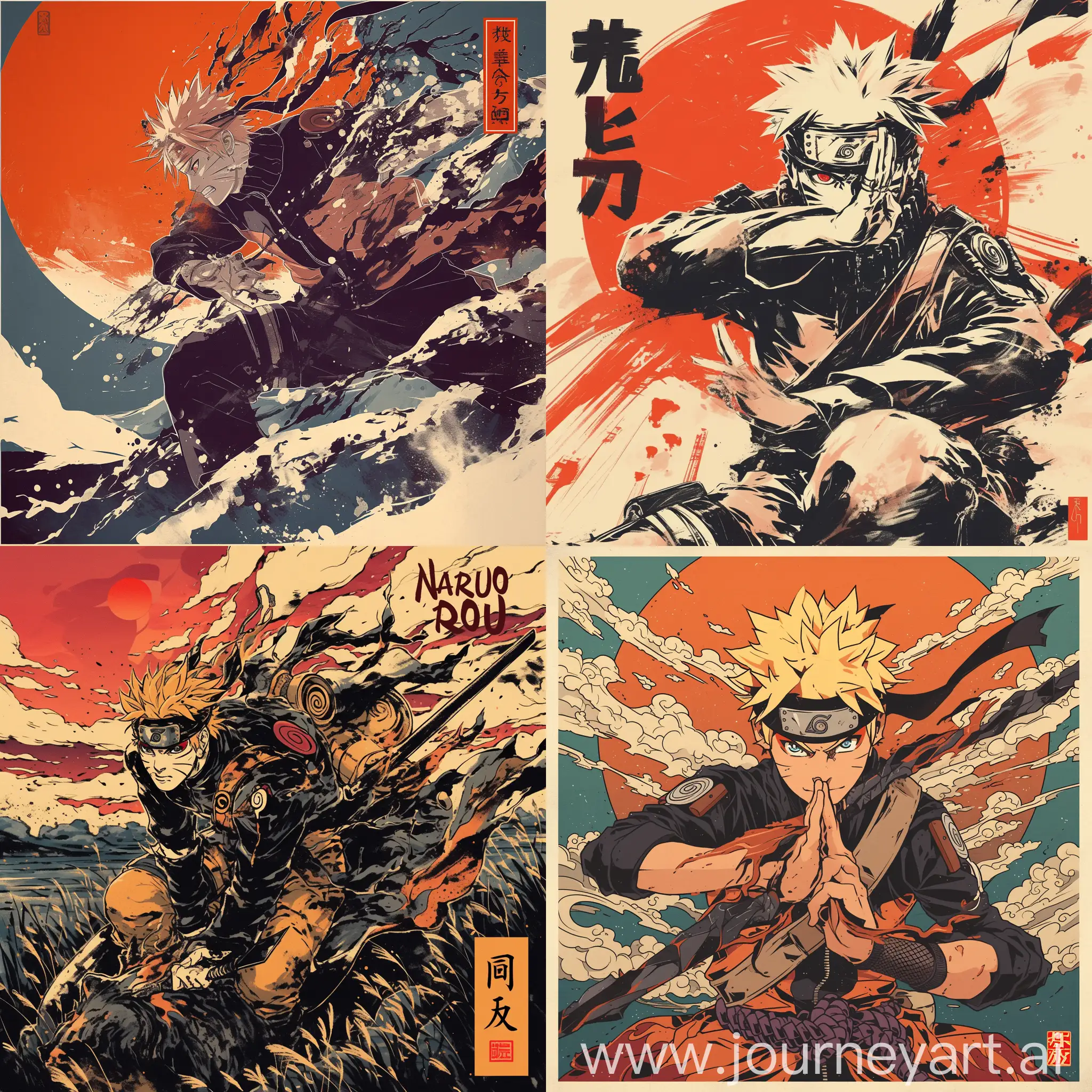 Naruto-Sumie-Ink-Poster-Meticulously-Detailed-Heroic-Masculinity