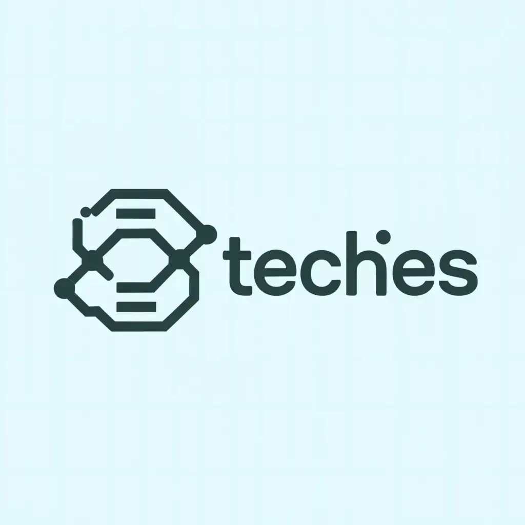 a logo design,with the text "Techies", main symbol:Technology, computers, laptops, and gadgets,Minimalistic,be used in Technology industry,clear background