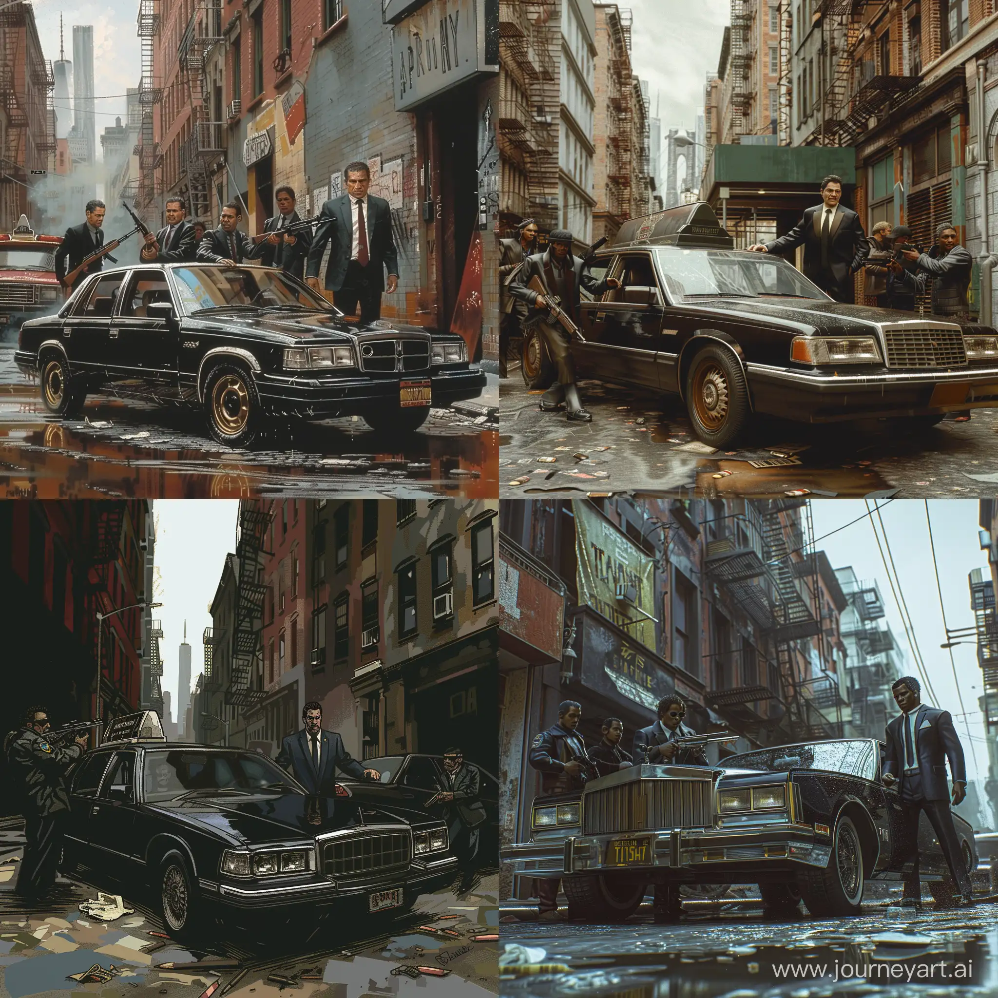 Gang-Leader-and-Bandits-Amidst-Gritty-90s-New-York-Street-Scene
