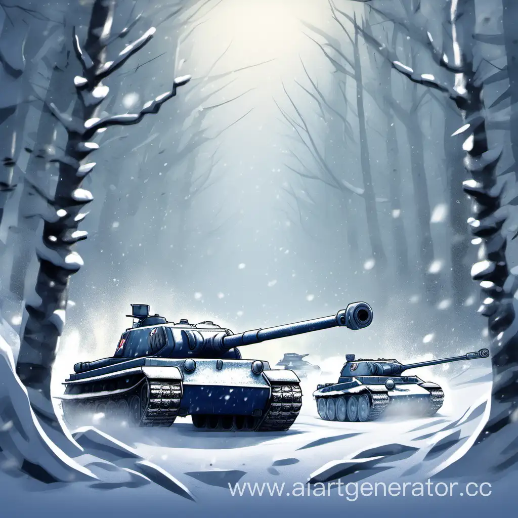 Epic-Clash-World-of-Tanks-Blitz-Battle-in-Winter-Forest