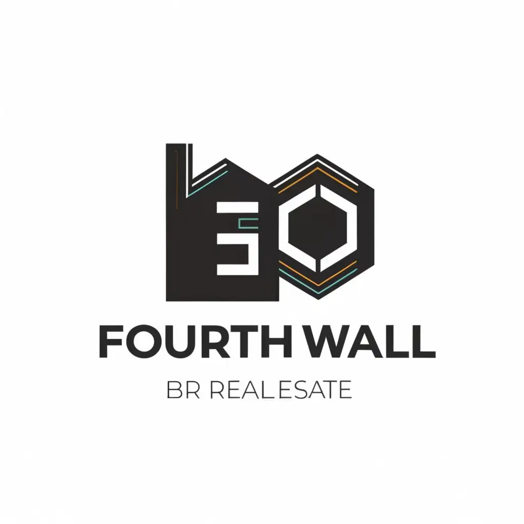 LOGO-Design-for-Go-Fourth-Wall-Unique-Typography-with-Numerical-Transformation-in-Real-Estate-Branding