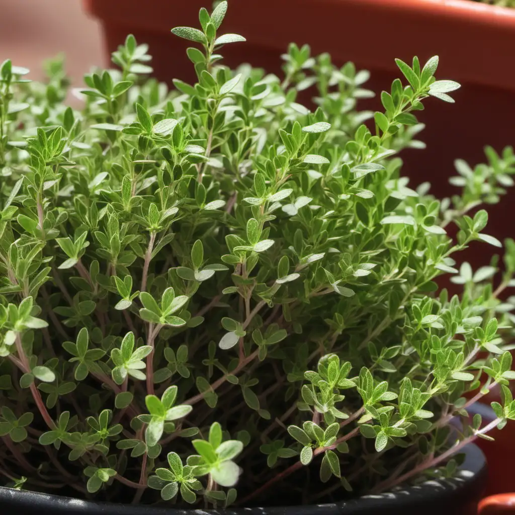 Thyme Plant with Petite SwordShaped Leaves