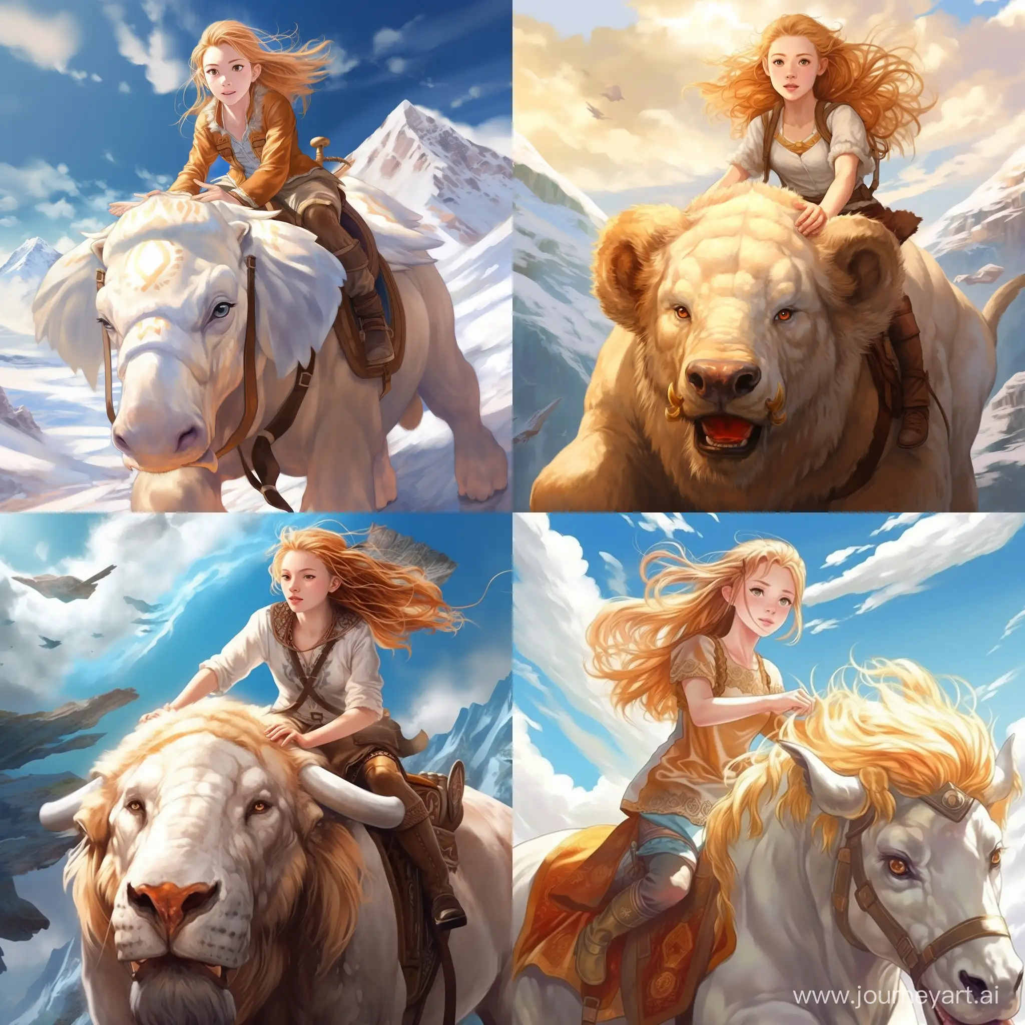 Adventurous-Teen-on-Flying-Bison-Avatarinspired-Cartoon-Art