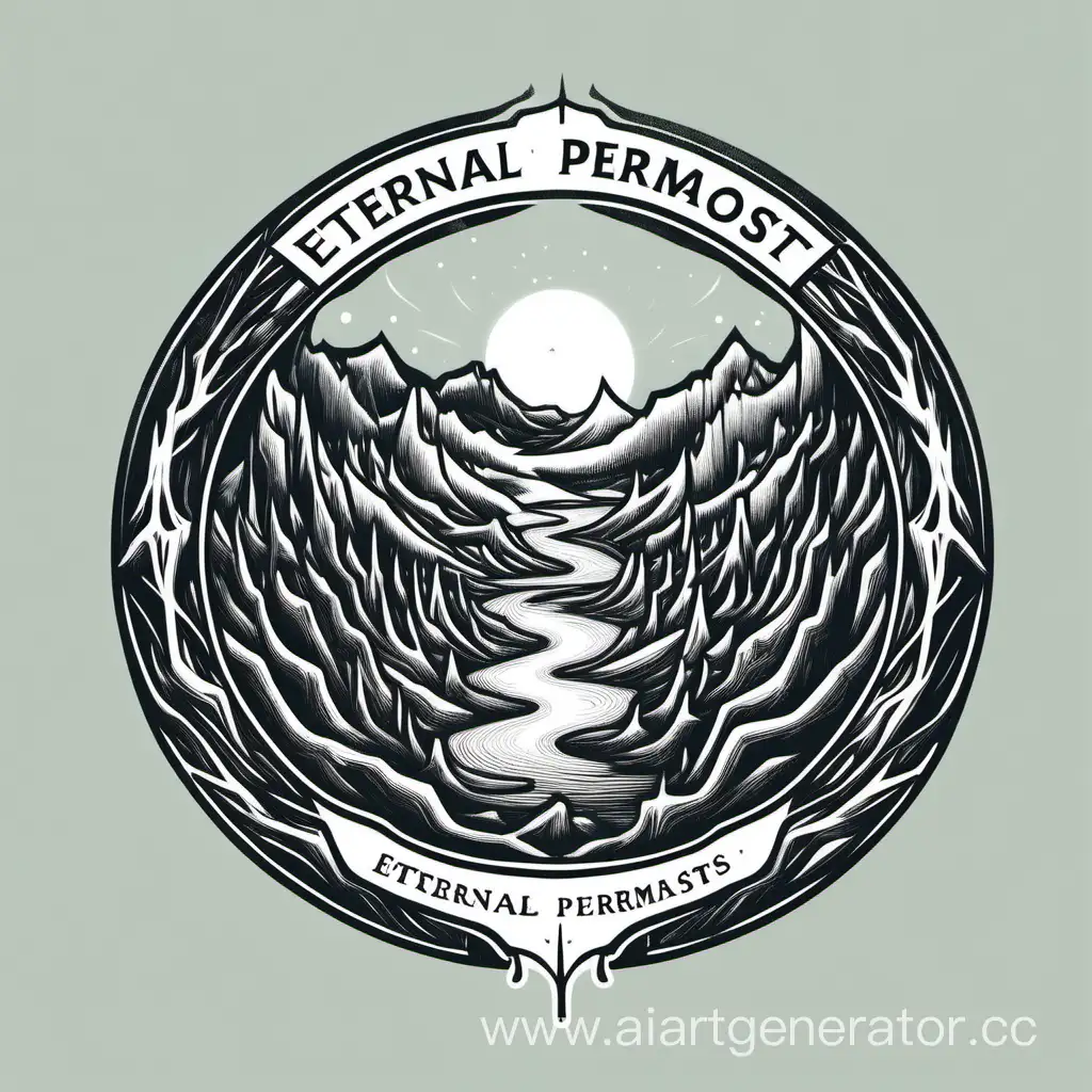 Eternal-Permafrost-Serene-Logo-Design-in-Icy-Hues