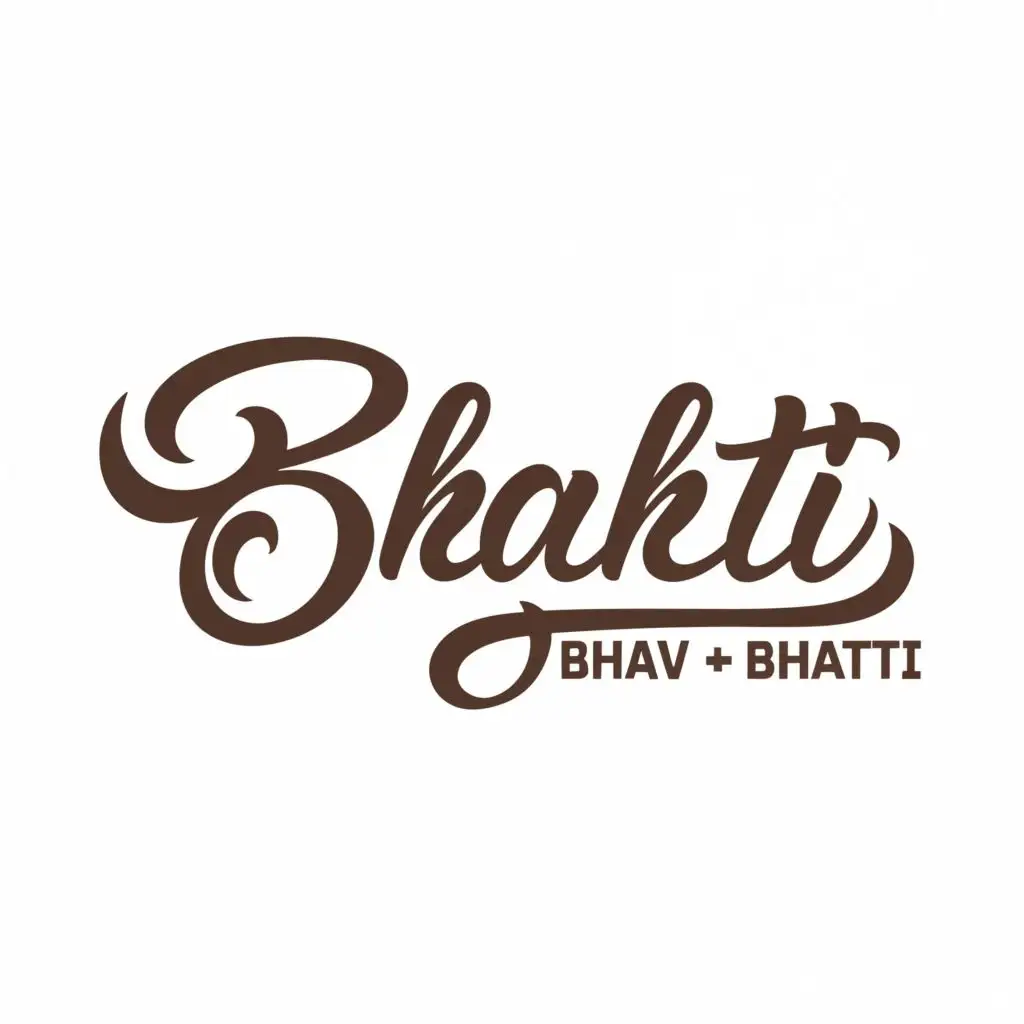 logo, bhakti, with the text "Bhaktibhav-bhakti", typography, be used in Home Family industry