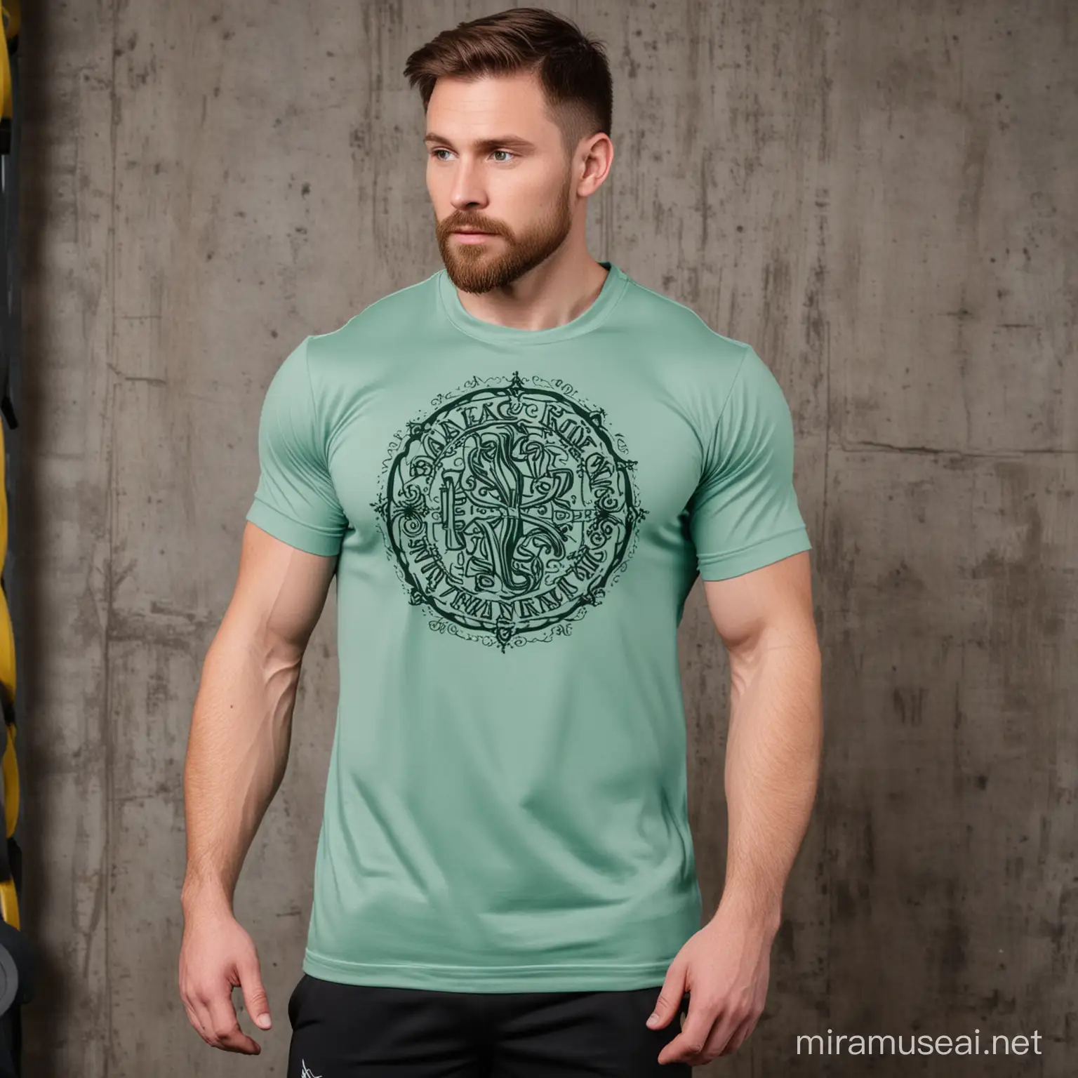 Vibrant GaelicInspired Gym Shirts for Dynamic Workouts