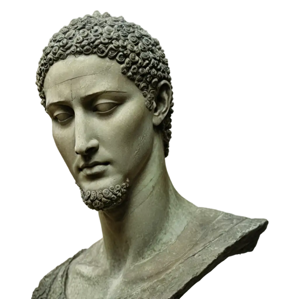 Ancient statue (only face with neck)