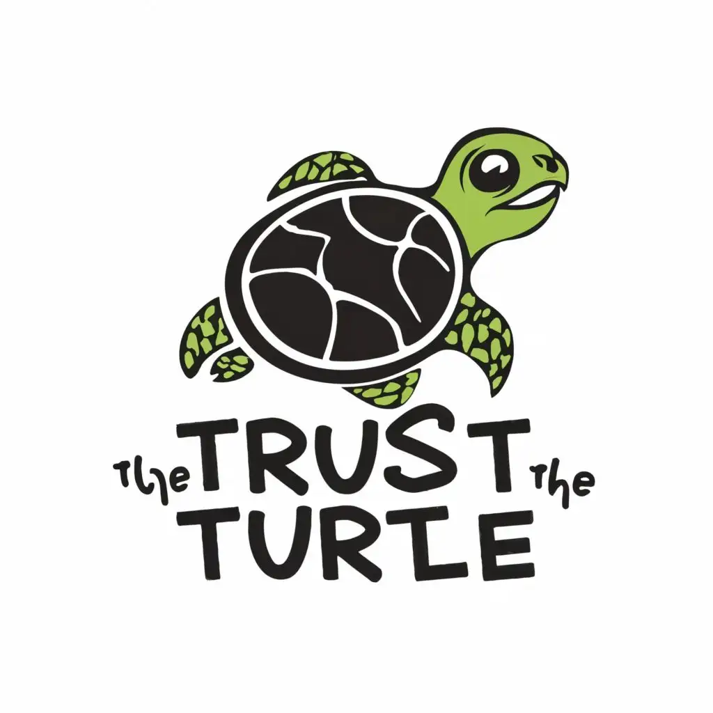 logo, turtle, with the text "trust the turtle", typography, be used in Religious industry