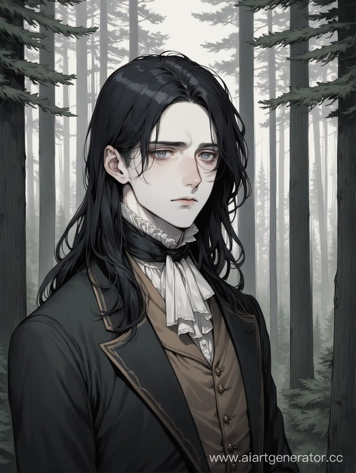 Victorian-Gentleman-in-a-Haunting-Coniferous-Forest