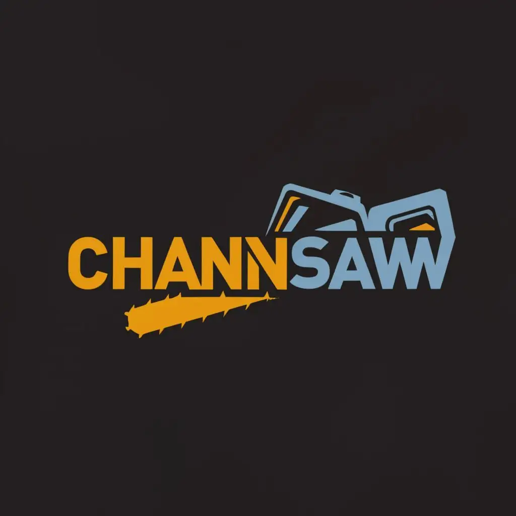 a logo design,with the text "Chainsaw", main symbol:chainsaw,complex,be used in Internet industry,clear background