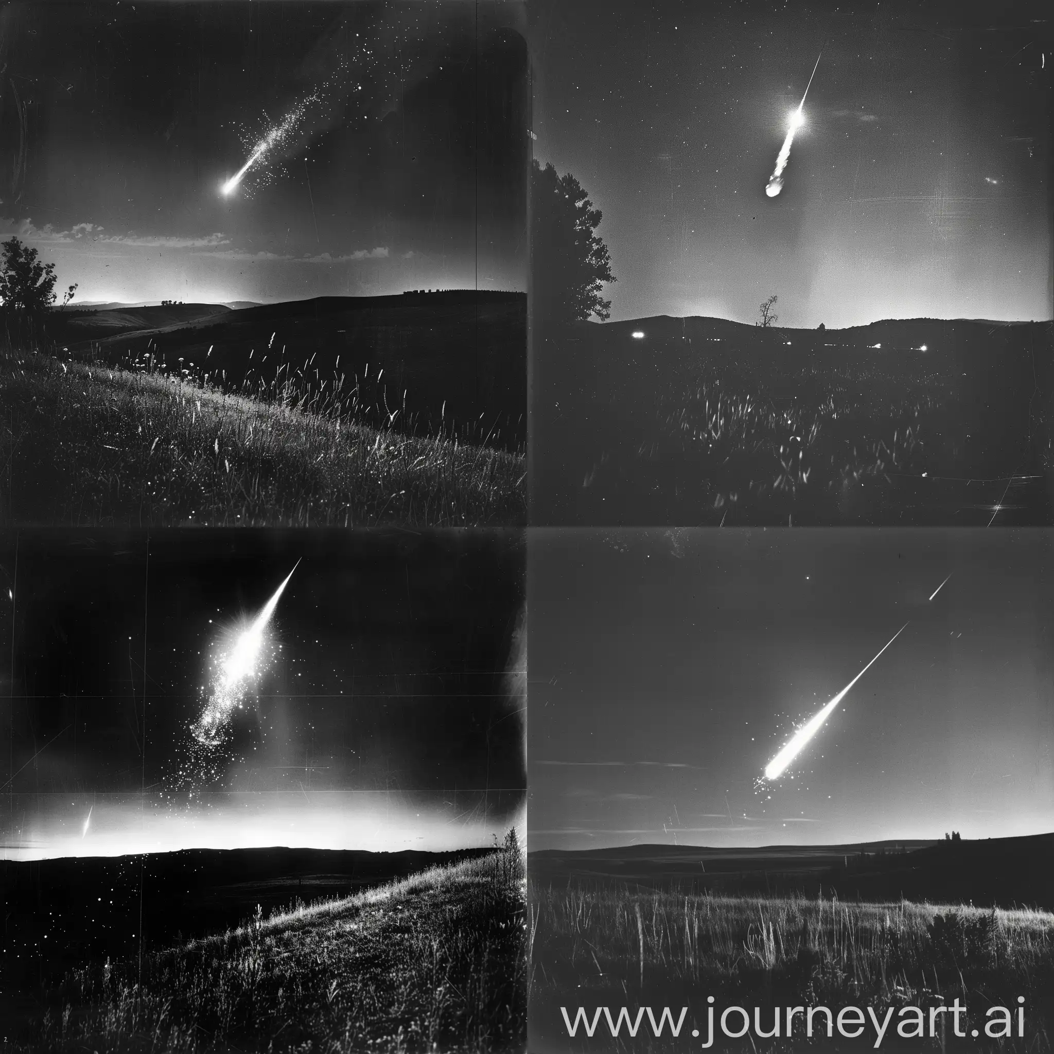 1930-Meteor-Shower-Illuminates-American-Meadow-at-Night