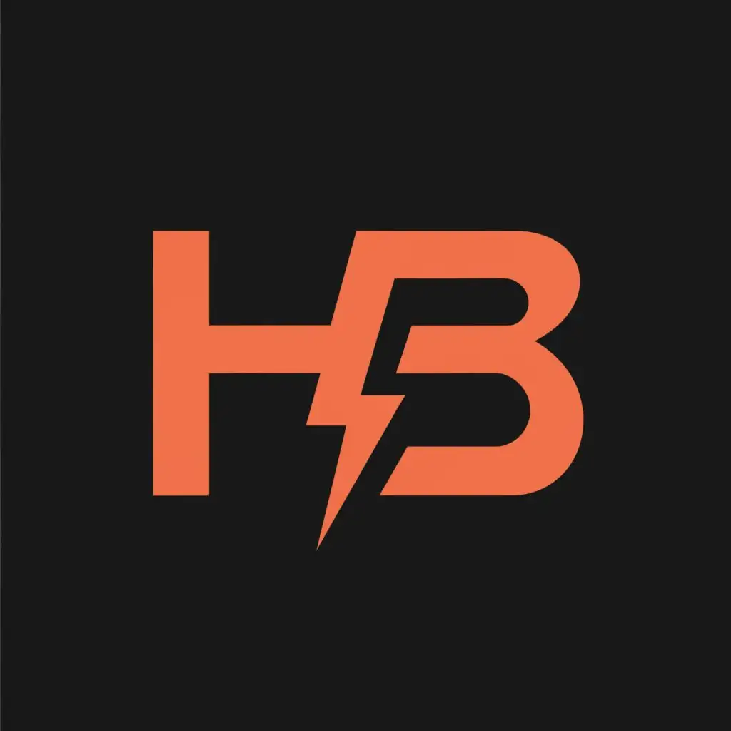 a logo design,with the text "HB ", main symbol:Mods