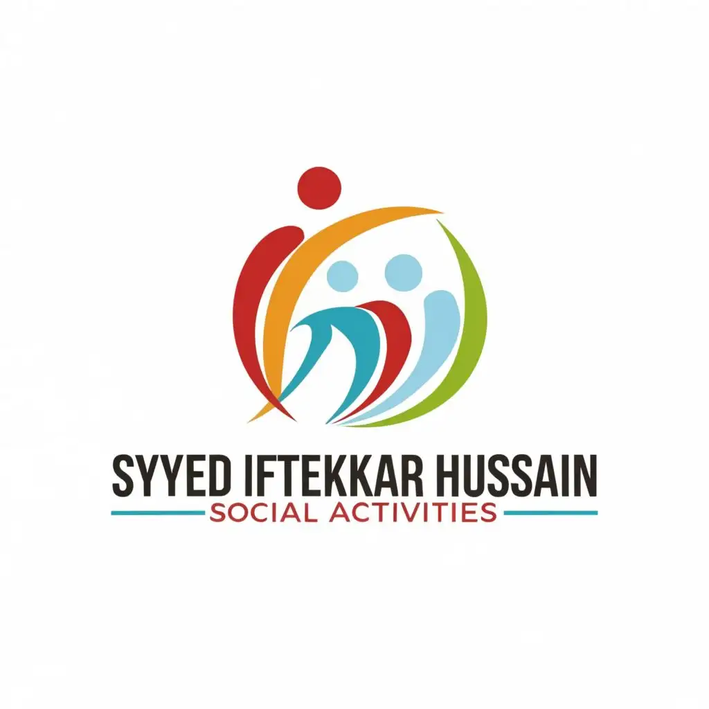 logo, Social activities, with the text "Syed Iftekhar Hussain", typography, be used in Nonprofit industry