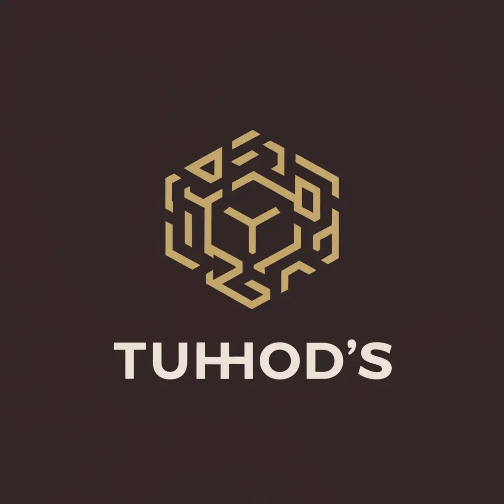a logo design,with the text "Tuhod's", main symbol:Guns. hexagon, geometrical,Moderate,clear background