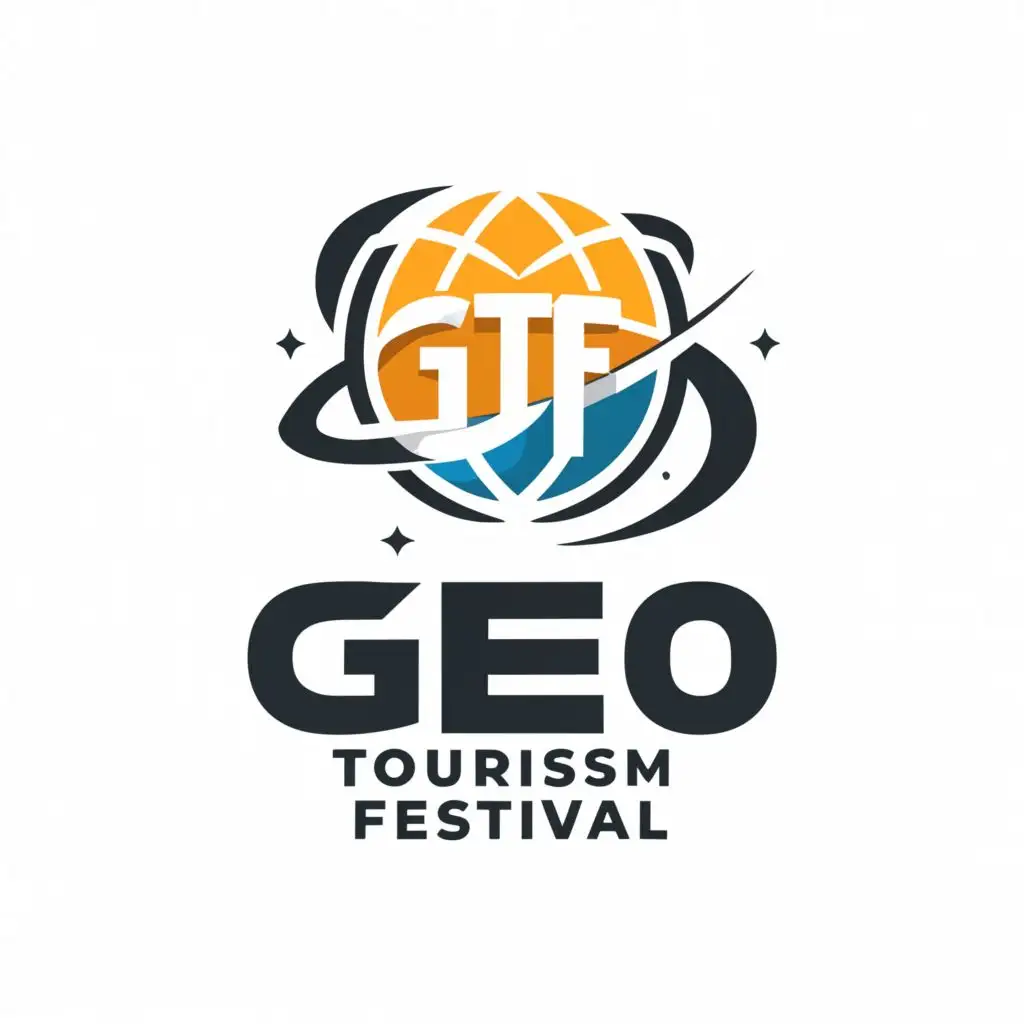 a logo design,with the text "Geo Tourism Festival", main symbol:GTF,Moderate,be used in Events industry,clear background