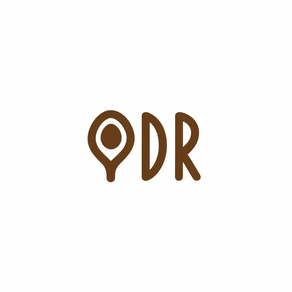 a logo design,with the text "Dor", main symbol:Avocado pit carving,Minimalistic,be used in Education industry,clear background