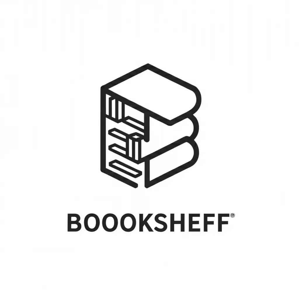 a logo design,with the text "BookShelf", main symbol:BS,Moderate,clear background