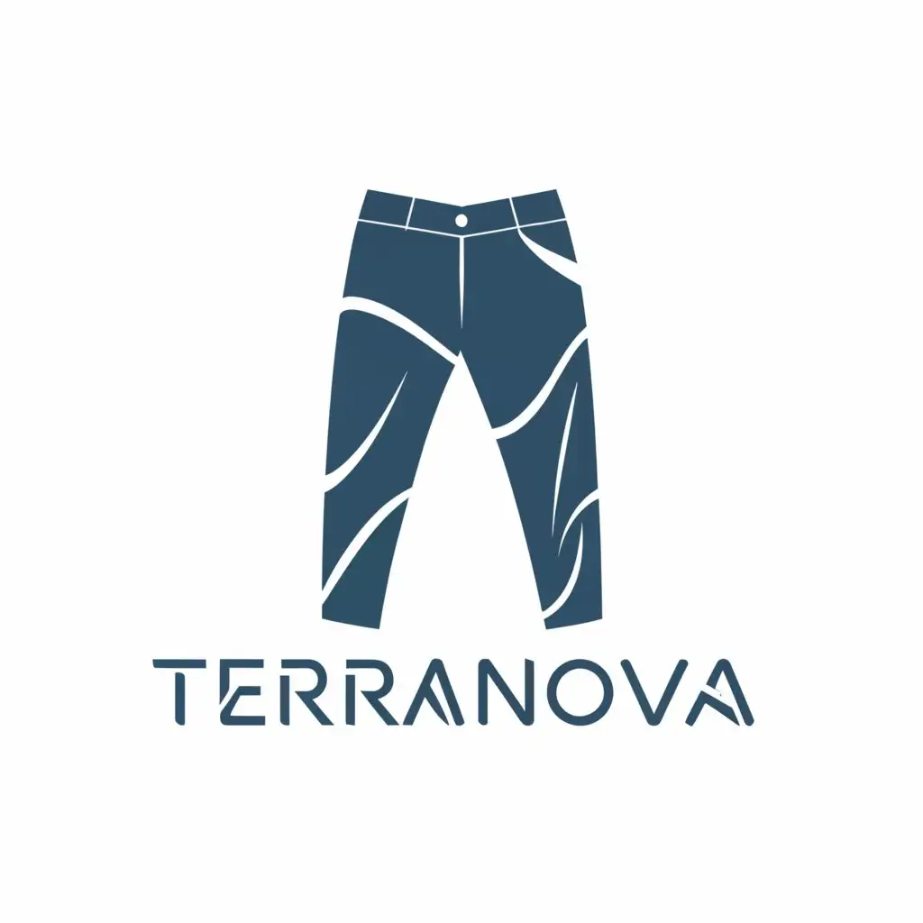 a logo design,with the text "TerraNova", main symbol:jeans,Moderate,clear background