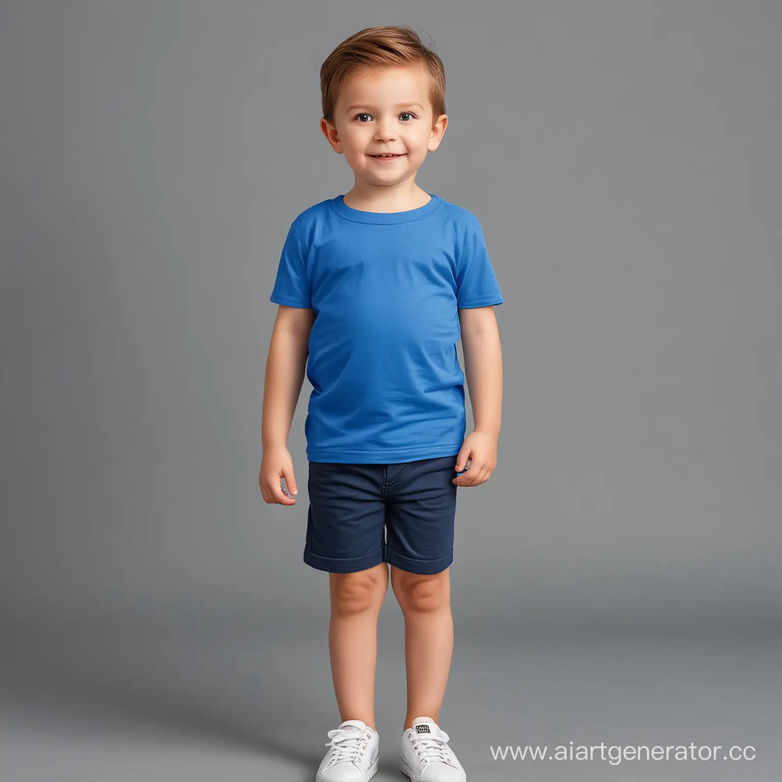 Vibrant-Blue-Childrens-TShirt-Simple-Yet-EyeCatching-Attire