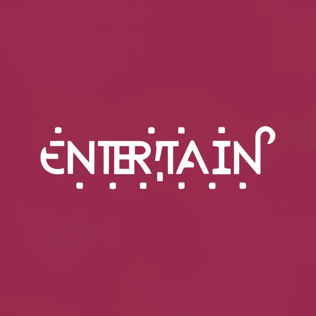 logo, Media, with the text "EnterTain", typography, be used in Entertainment industry