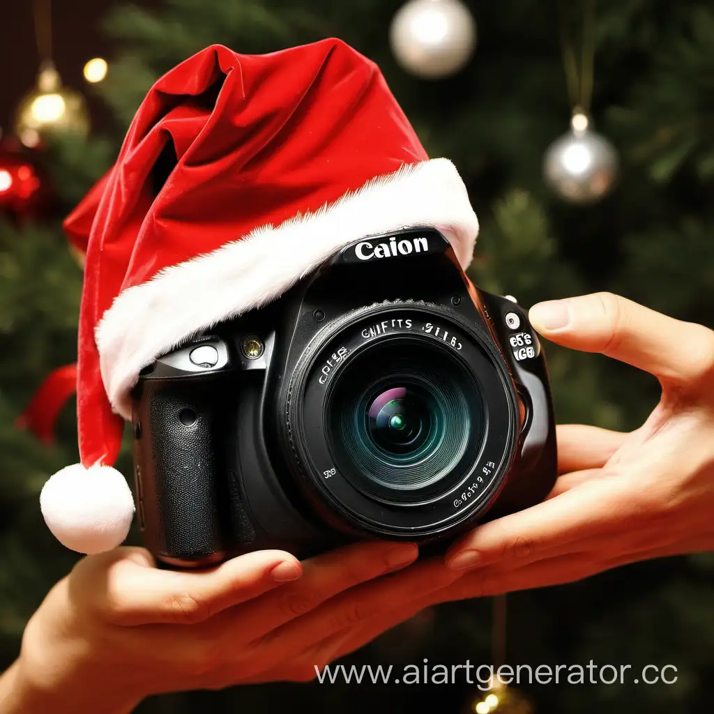 Joyful-Christmas-Gift-Exchange-with-Festive-Camera-Capture