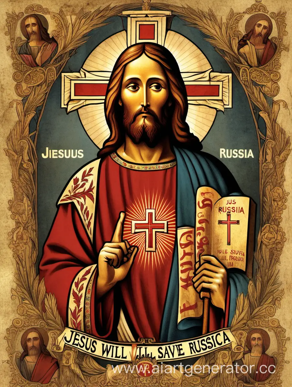Religious-Art-Jesus-Saving-Russia-in-Divine-Glory