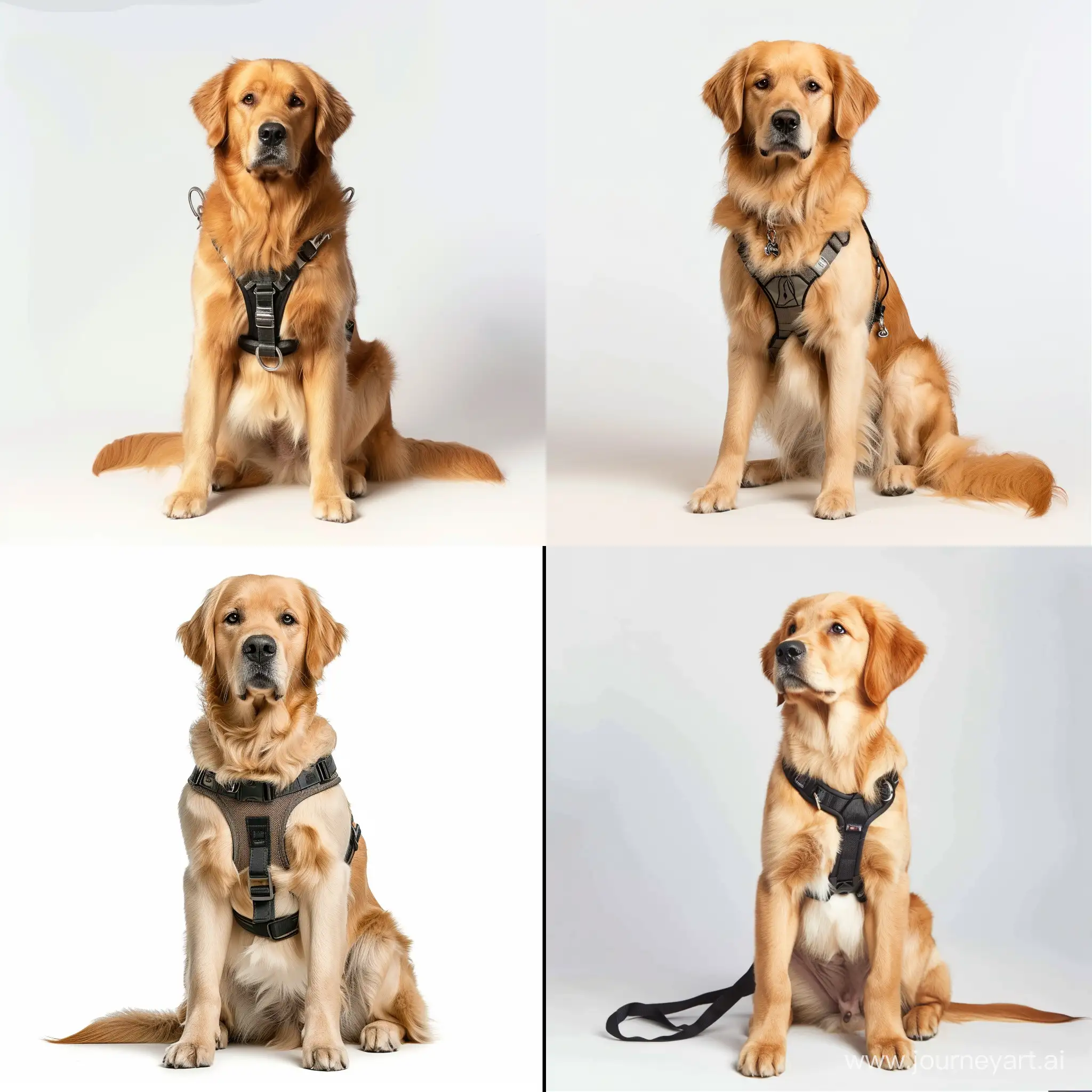 Adorable-Golden-Retriever-Poses-in-a-Stylish-Harness-Pet-Photography