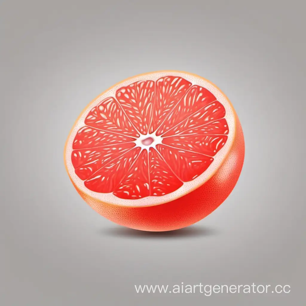 Realistic-Grapefruit-on-Transparent-Background