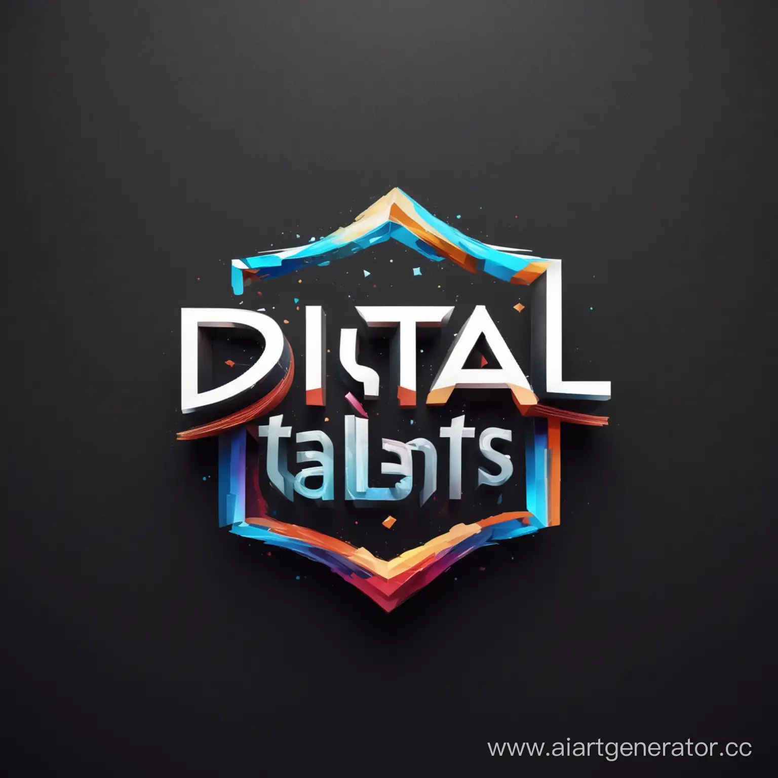Vibrant-Digital-Talents-Logo-Design-with-Abstract-Elements