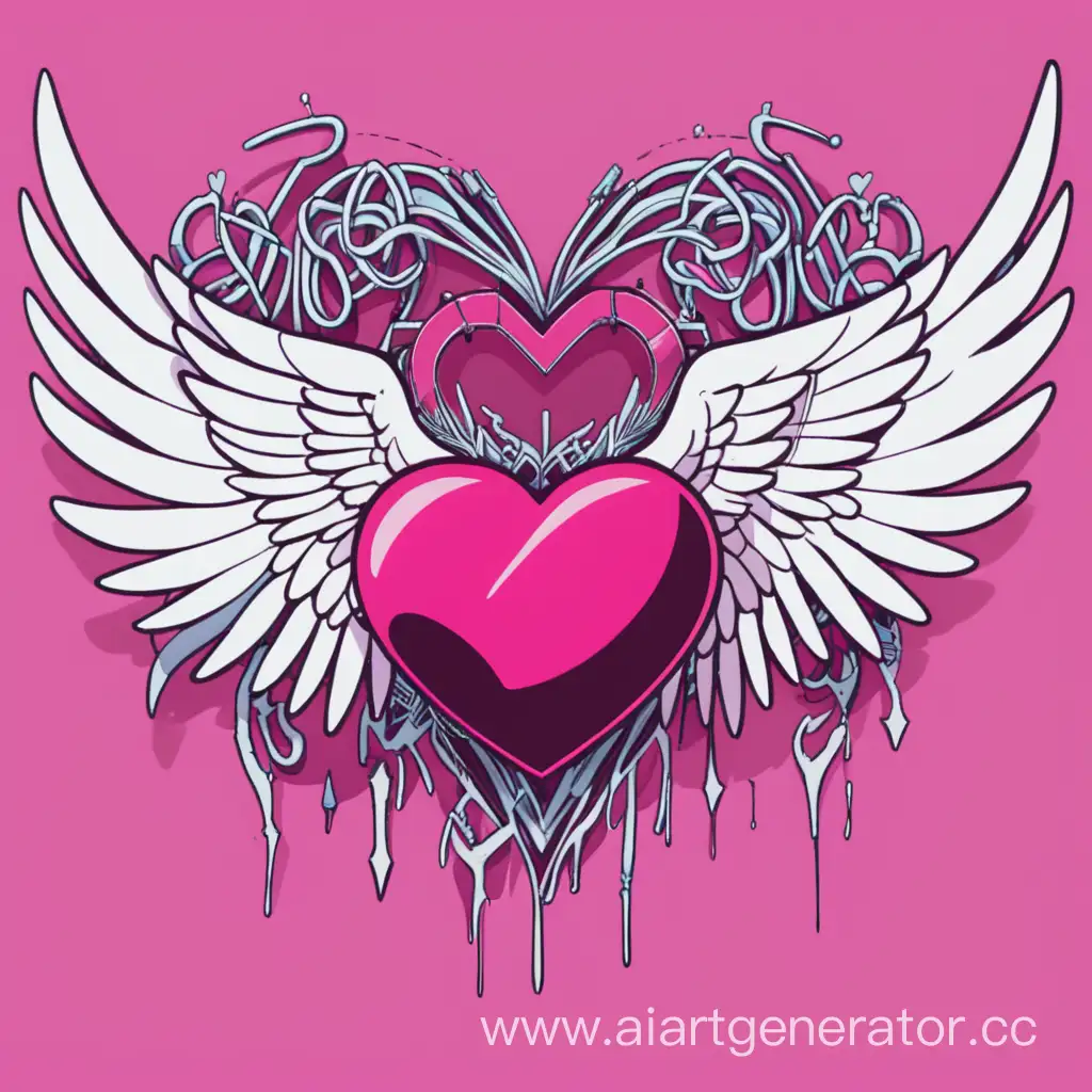 Futuristic-Cyberpunk-Angel-with-Mechanical-Wings-and-Glowing-Heart