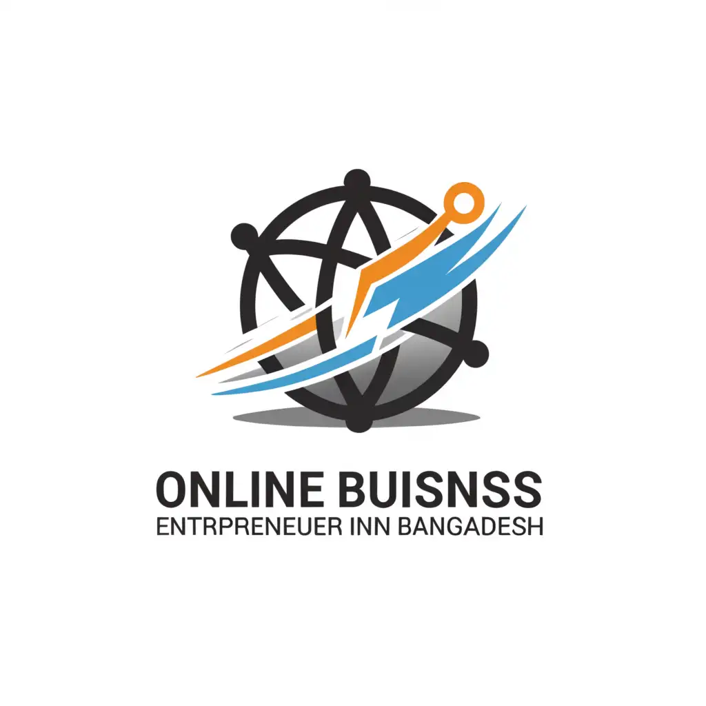 a logo design,with the text "online business entreprenuer in bangladesh", main symbol:online business,Moderate,be used in Technology industry,clear background