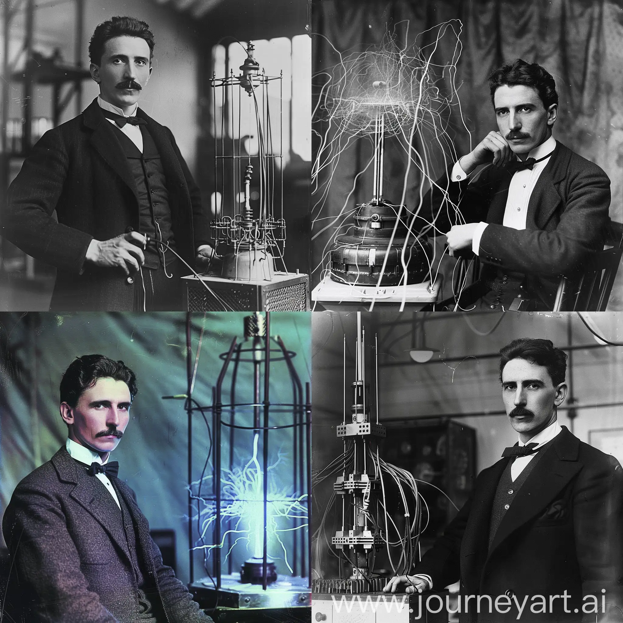 Nikola-Tesla-Inventing-Wireless-Energy-Transmission